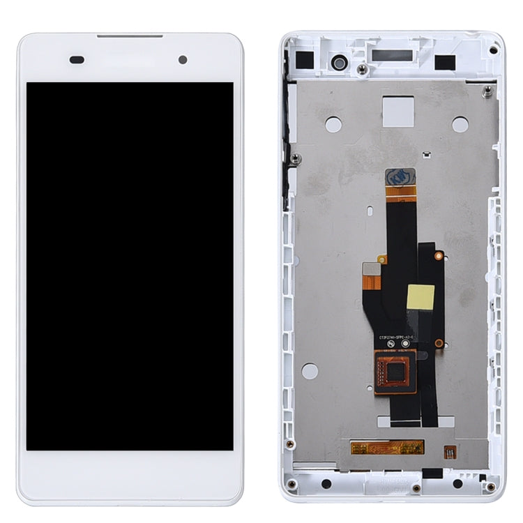 LCD Screen and Digitizer Full Assembly with Frame for Sony Xperia E5 F3311 F3313, For Xperia E5