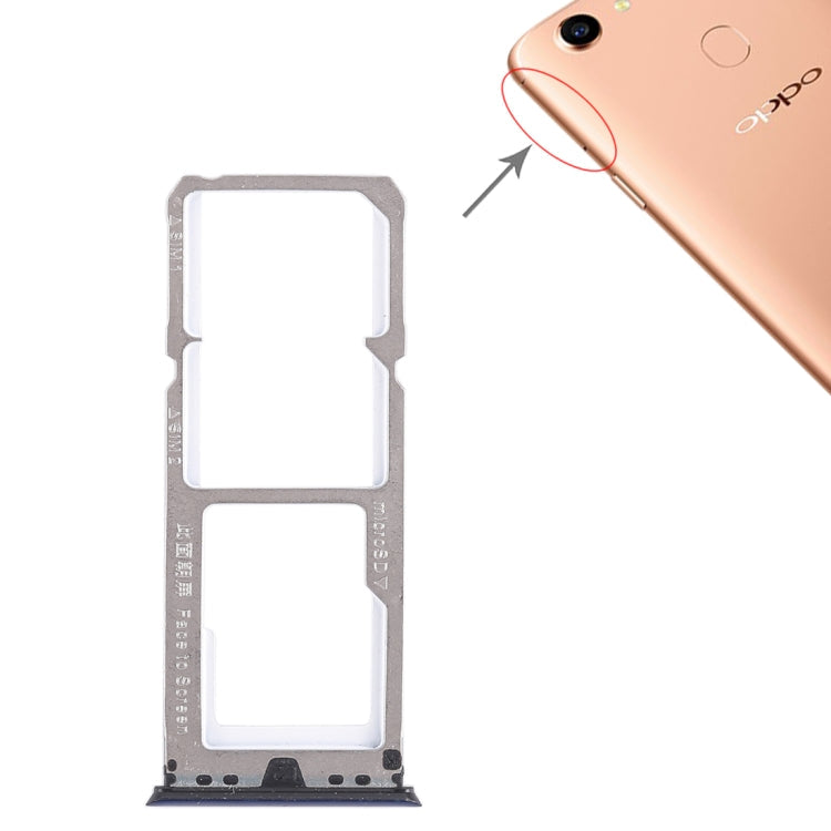 For OPPO A79 2 x SIM Card Tray + Micro SD Card Tray, For OPPO A79