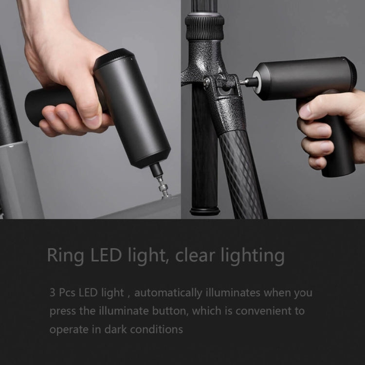 Original Xiaomi Mijia Cordless Rechargeable Screwdriver With 12 PCS  S2 Screw Bits, With 12 PCS S2 Screw