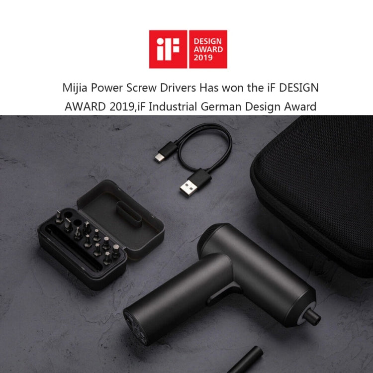 Original Xiaomi Mijia Cordless Rechargeable Screwdriver With 12 PCS  S2 Screw Bits, With 12 PCS S2 Screw