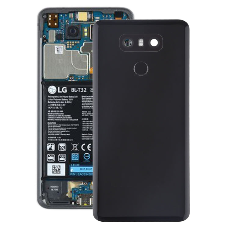 Battery Back Cover with Camera Lens Frame & Fingerprint Sensor for LG G6 / H870 / H870DS / H872 / LS993 / VS998 / US997, For LG G6 with Camera Lens Frame, For LG G6