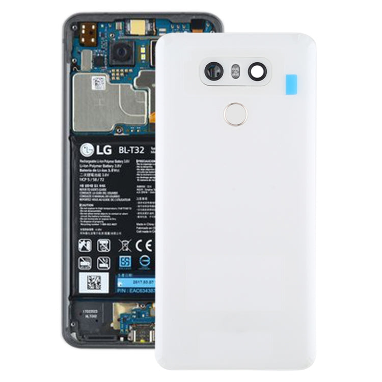 Battery Back Cover with Camera Lens Frame & Fingerprint Sensor for LG G6 / H870 / H870DS / H872 / LS993 / VS998 / US997, For LG G6 with Camera Lens Frame, For LG G6