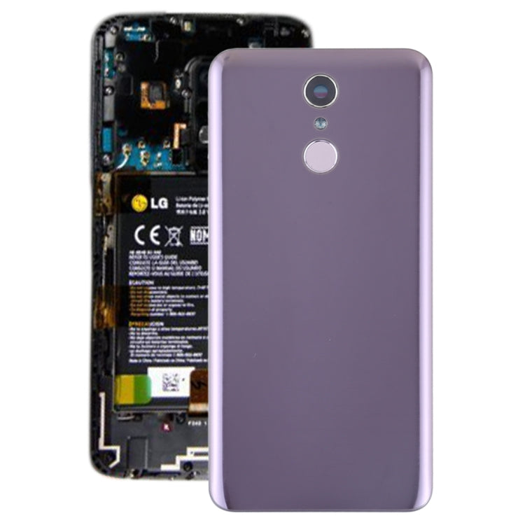 Battery Back Cover with Camera Lens Frame & Fingerprint Sensor for LG Q7 / Q7+, For LG Q7, For LG Q7 (Purple)