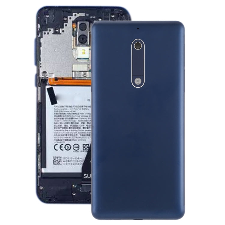 Battery Back Cover with Camera Lens Frame & Side Keys for Nokia 5, For Nokia 5