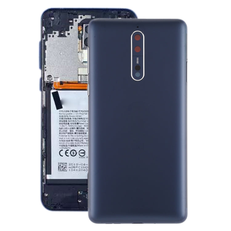 Battery Back Cover with Camera Lens Frame & Side Keys for Nokia 8 / N8 TA-1012 TA-1004 TA-1052, For Nokia 8
