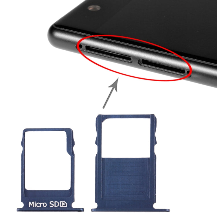SIM Card Tray + Micro SD Card Tray for Nokia  3 TA-1020 TA-1028 TA-1032 TA-1038, For Nokia 3