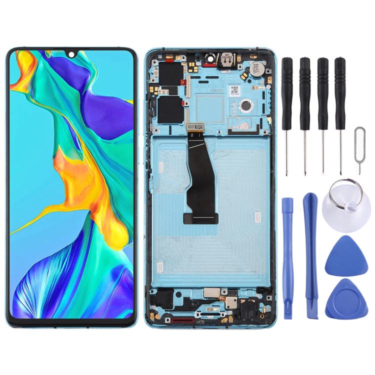 LCD Screen and Digitizer Full Assembly with Frame for Huawei P30, For P30, For Huawei P30(Breathing Crystal)