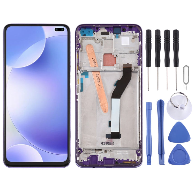 LCD Screen and Digitizer Full Assembly with Frame for Xiaomi Redmi K30 5G, For Redmi K30 5G