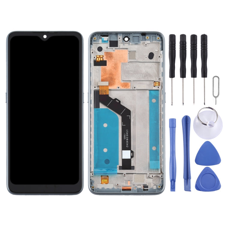 LCD Screen and Digitizer Full Assembly with Frame for Nokia 6.2 TA-1198 TA-1200 TA-1187 TA-1201, For Nokia 6.2