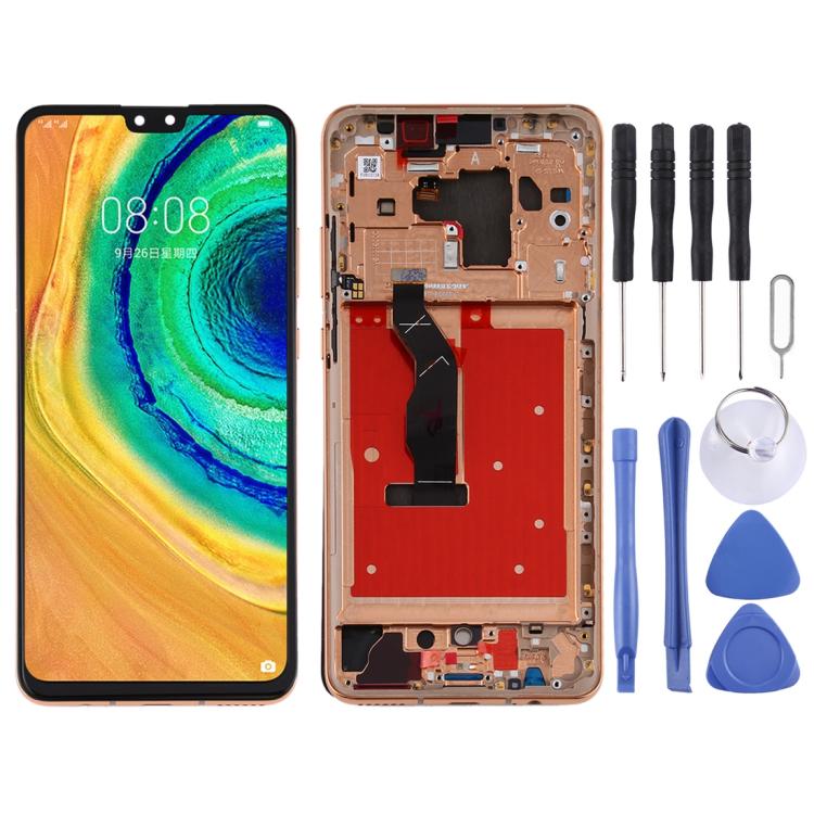 LCD Screen and Digitizer Full Assembly with Frame for Huawei Mate 30, For Huawei Mate 30, For Huawei Mate 30(Orange), For Huawei Mate 30(Green)