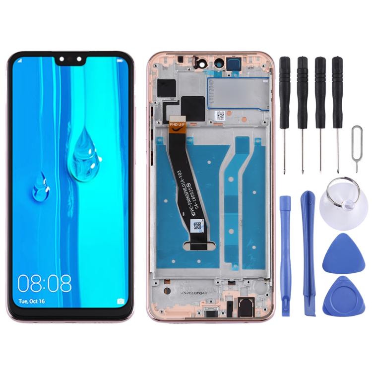 LCD Screen and Digitizer Full Assembly with Frame for Huawei Y9 (2019), For Huawei Y9 (2019)