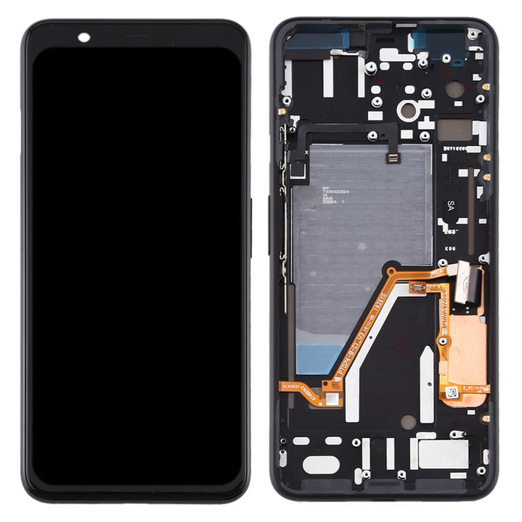 Original LCD Screen and Digitizer Full Assembly with Frame for Google Pixel 4XL, For Google Pixel 4XL(with Frame)