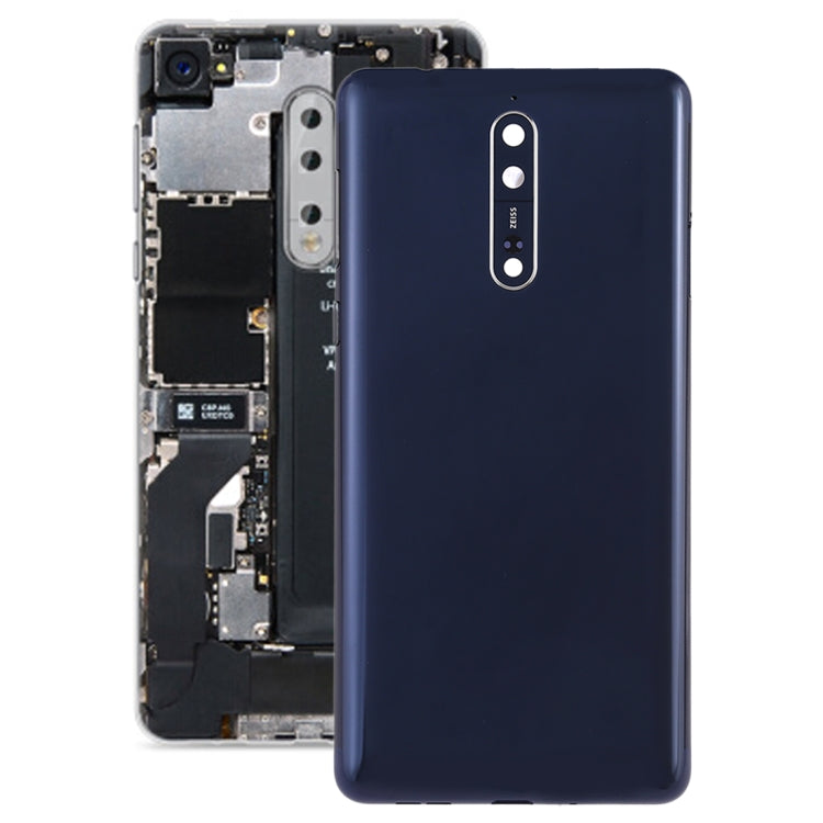 Battery Back Cover with Camera Lens Frame & Side Keys for Nokia 8, For Nokia 8, Nokia 8