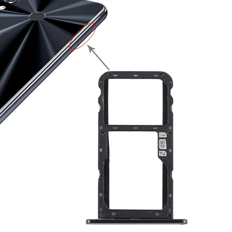 SIM Card Tray + SIM Card Tray / Micro SD Card Tray for Asus Zenfone 5 ZE620KL, For Asus ZE620KL