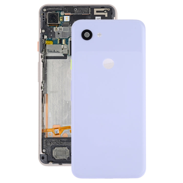 Battery Back Cover with Camera Lens Frame & Side Keys for Google Pixel 3a, For Google Pixel 3a, Google Pixel 3a (Light Purple)