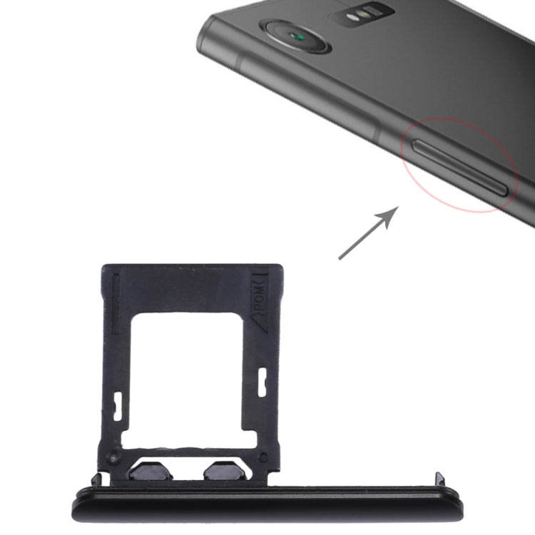 SIM / Micro SD Card Tray, Double Tray for Sony Xperia XZ1, For XZ1 (SIM / Micro SD Card), For Xperia XZ1 (SIM / Micro SD Card)