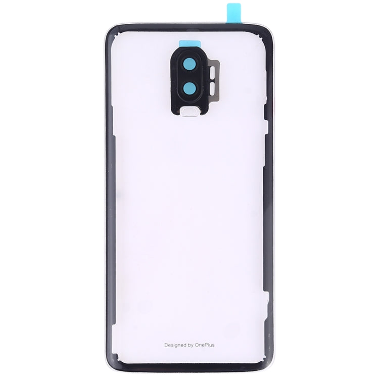 For OnePlus 6T Battery Back Cover with Camera Lens Frame, For OnePlus 6T