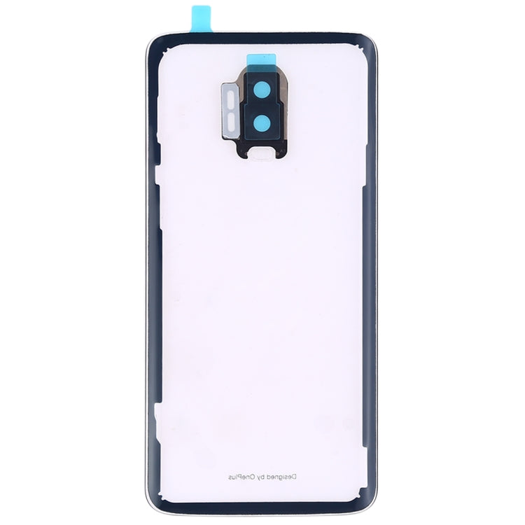 For OnePlus 6T Battery Back Cover with Camera Lens Frame, For OnePlus 6T