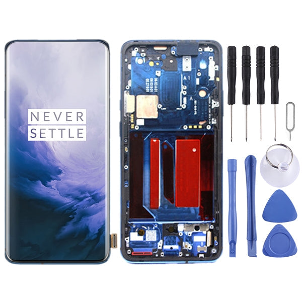 For OnePlus 7 Pro LCD Screen Digitizer Full Assembly with Frame, For OnePlus 7 Pro(AMOLED)
