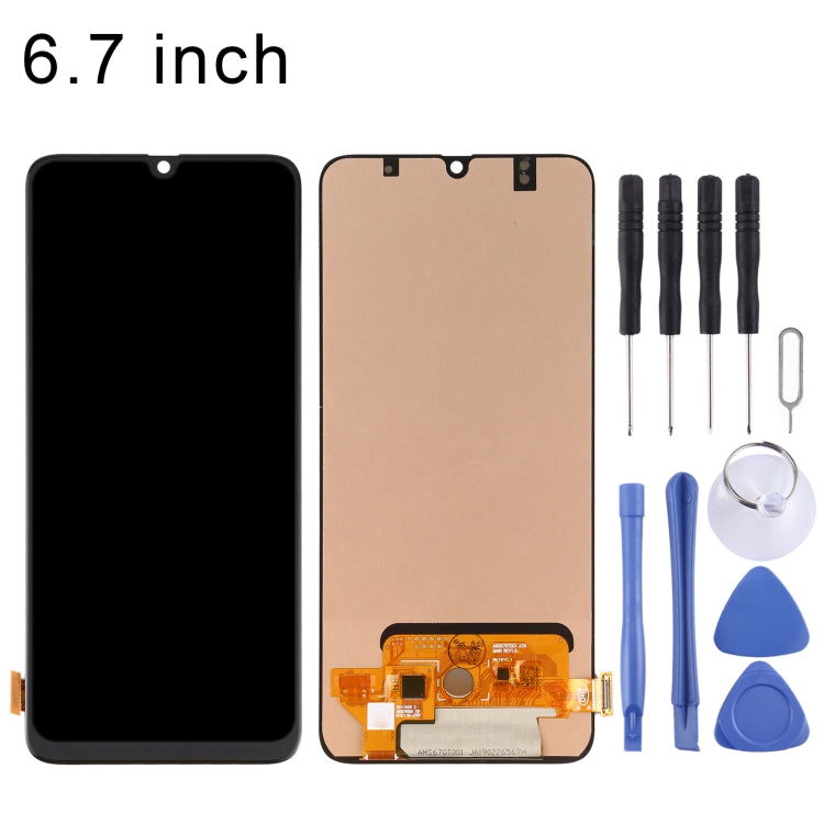 OLED Material LCD Screen and Digitizer Full Assembly for Samsung Galaxy A70 SM-A705 (6.7 inch), For Samsung Galaxy A70  (6.7 inch)