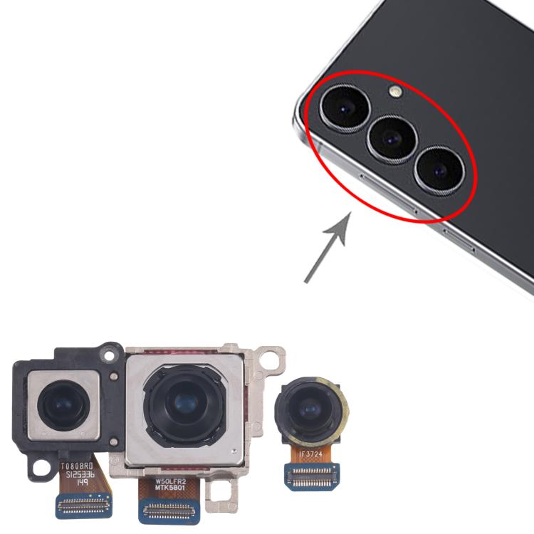 For Samsung Galaxy S25 FE SM-F731B Original Camera Set (Telephoto + Wide + Main Camera), For Samsung Galaxy S25 FE(Original)