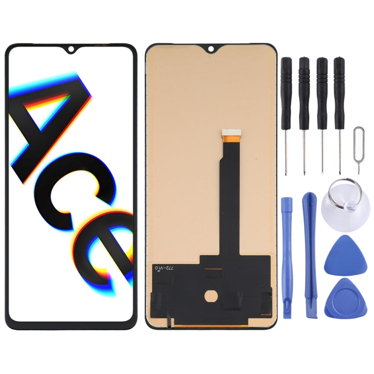 TFT Material LCD Screen and Digitizer Full Assembly (Not Supporting Fingerprint Identification) for OPPO Reno ACE / Realme X2 Pro, For OPPO Reno ACE (TFT)