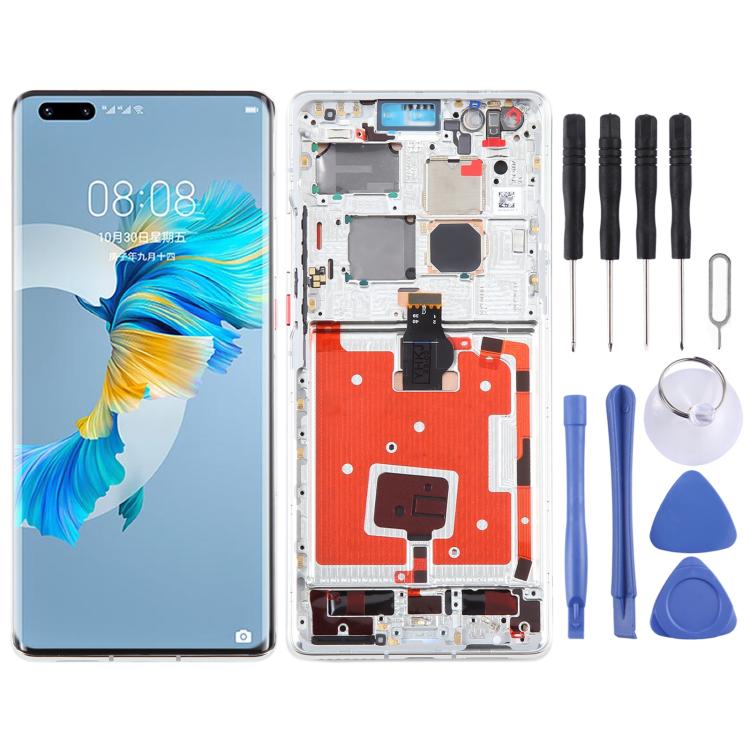 Original LCD Screen and Digitizer Full Assembly with Frame for Huawei Mate 40 Pro, For Huawei Mate 40 Pro (Original), For Huawei Mate 40 Pro