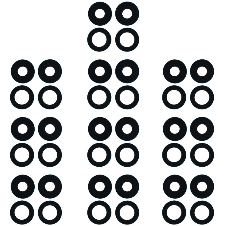 For OPPO Reno4 SE/A93 4G/OPPO Reno4 F/Reno4 Lite/F17 Pro PEAT00 PEAM00 10pcs Back Camera Lens, For OPPO Reno4 SE/A93 4G