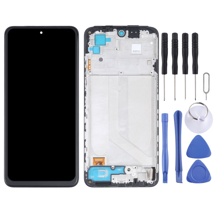 OLED Material LCD Screen and Digitizer Full Assembly With Frame for Xiaomi Redmi Note 10 4G / Redmi Note 10s 4G / Redmi Note 11 SE India / Poco M5s  M2101K7AI M2101K7AG M2101K7BG M2101K7BI M2101K7BNY                                                     ...