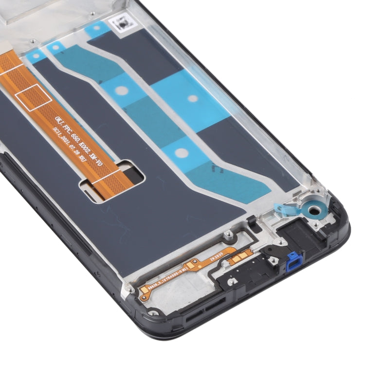 Original LCD Screen and Digitizer Full Assembly With Frame for OPPO Realme C15 RMX2180(Standard Version MTK), For OPPO Realme C15(MTK)