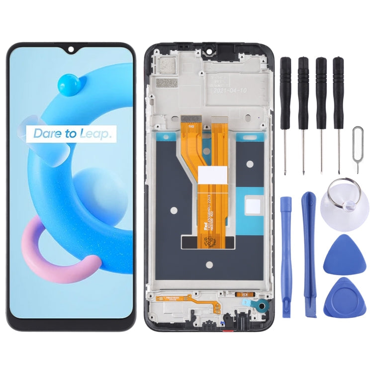 Original LCD Screen and Digitizer Full Assembly With Frame for OPPO Realme C20 / Realme C21 / Realme C11 (2021), For OPPO Realme C20 (Original)