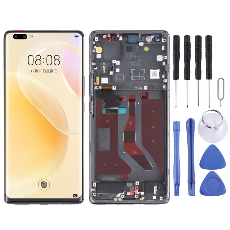 LCD Screen and Digitizer Full Assembly With Frame for Huawei Nova 8 Pro 5G, For Huawei Nova 8 Pro 5G