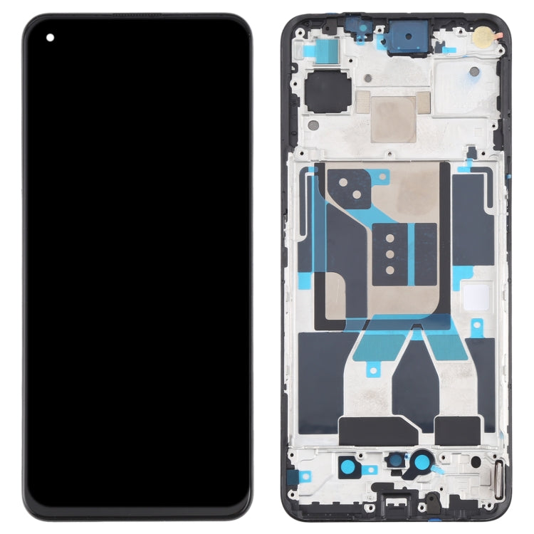 Original Super AMOLED Material LCD Screen and Digitizer Full Assembly with Frame for OPPO Realme GT 5G RMX2202, For OPPO Realme GT 5G (Original)