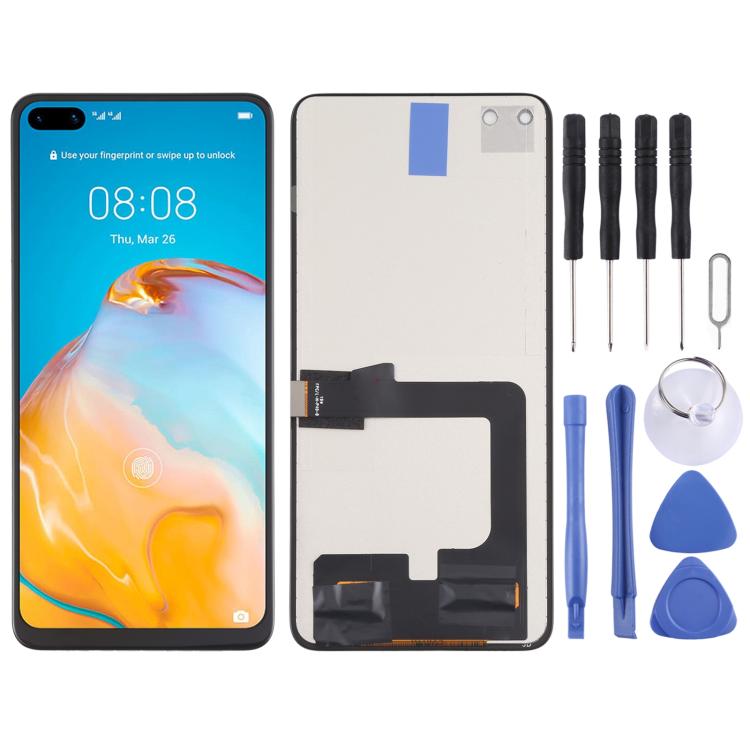 TFT Material LCD Screen and Digitizer Full Assembly (Not Supporting Fingerprint Identification) for Huawei P40, For Huawei P40 (TFT)