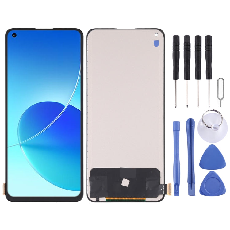 TFT Material LCD Screen and Digitizer Full Assembly (Not Supporting Fingerprint Identification) for OPPO Reno6 4G / Reno6 Z / Reno7 5G CPH2235 CPH2237, For OPPO Reno6 4G / Reno6 Z (TFT)
