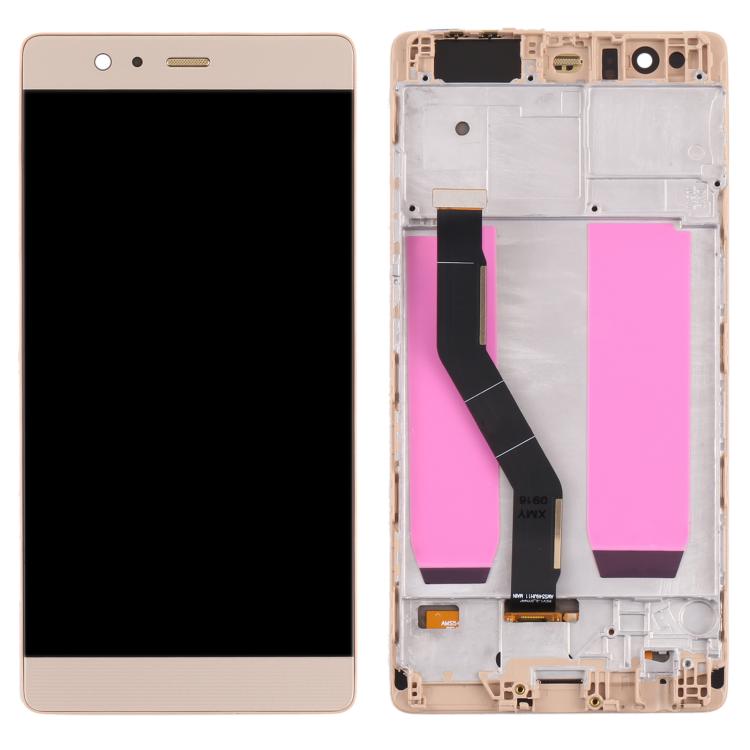 OLED Material LCD Screen and Digitizer Full Assembly with Frame for Huawei P9 Plus, For Huawei P9 Plus(OLED)
