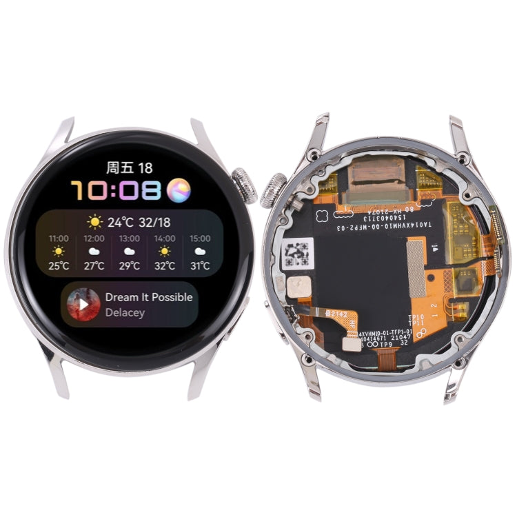 Original LCD Screen and Digitizer Full Assembly With Frame for Huawei Watch 3, For Huawei Watch 3(Black), For Huawei Watch 3(Silver)