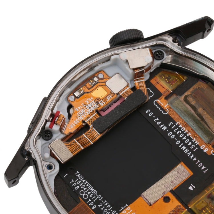 Dual Cable Edition Original LCD Screen and Digitizer Full Assembly With Frame for Huawei Watch GT 3 46mm JPT-B19, For Huawei Watch GT 3 46mm(Black), For Huawei Watch GT 3 46mm(Silver)
