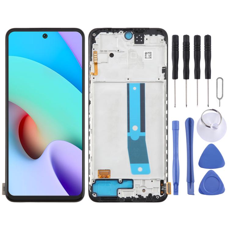 Original AMOLED LCD Screen and Digitizer Full Assembly with Frame for Xiaomi Redmi Note 11 4G 2201117TG, For Xiaomi Redmi Note 11 4G 2201117TG (Original)