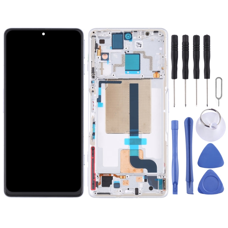 Original LCD Screen and Digitizer Full Assembly with Frame for Xiaomi Redmi K50 Gaming/Poco F4 GT, For Xiaomi Redmi K50 Gaming/Poco F4 GT(Original)