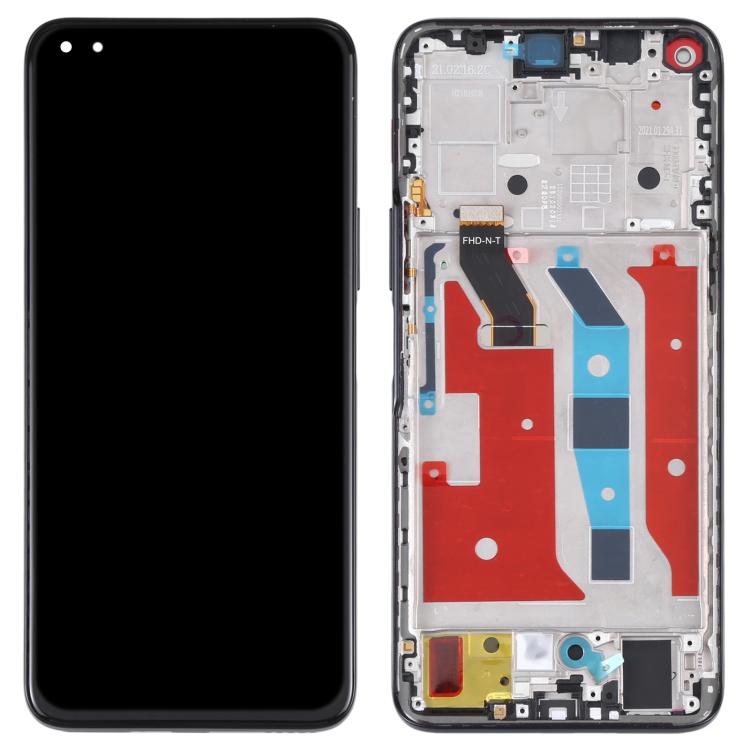 Original LCD Screen and Digitizer Full Assembly with Frame for Huawei Nova 8i, For Huawei Nova 8i