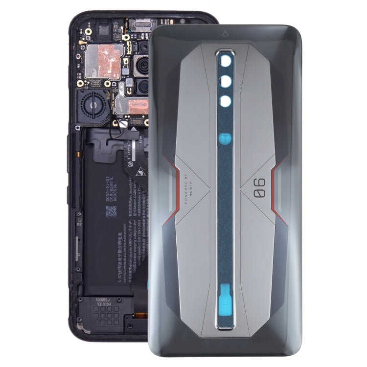 Battery Glass Back Cover for ZTE Nubia RedMagic 6 Pro NX669J-P, For ZTE Nubia RedMagic 6 Pro