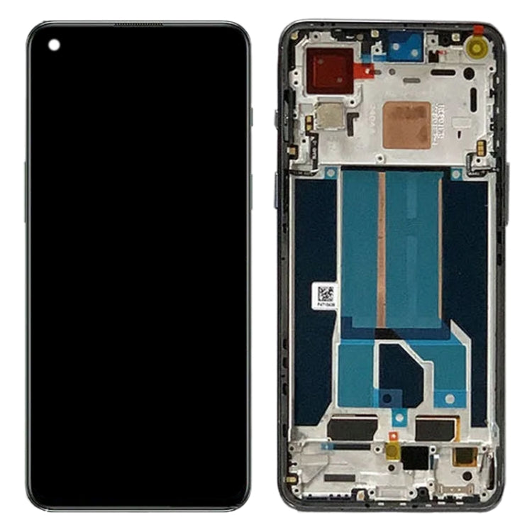 AMOLED LCD Screen for OnePlus Nord 2T CPH2399 CPH2401 Digitizer Full Assembly with Frame, For OnePlus Nord 2T