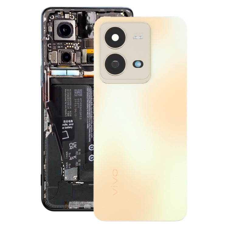 For vivo V25 Original Battery Back Cover with Camera Lens Frame, For vivo V25