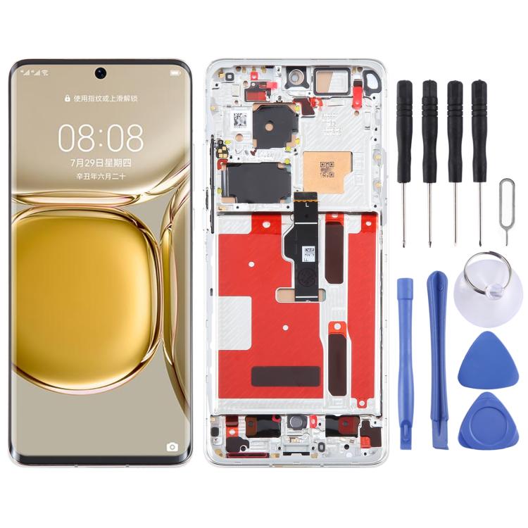 Original LCD Screen For Huawei P50 Pro Digitizer Full Assembly with Frame, For Huawei P50 Pro (Original), For Huawei Mate 50 Pro (Original)