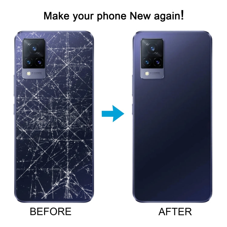 For vivo V21 Original Battery Back Cover with Camera Lens Frame, For vivo V21(Original)