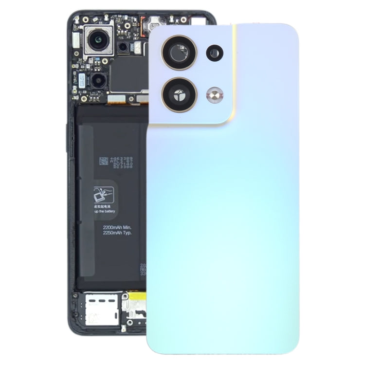 For OPPO Reno8 5G Original Battery Back Cover with Camera Lens Frame, For OPPO Reno8 5G(Original)