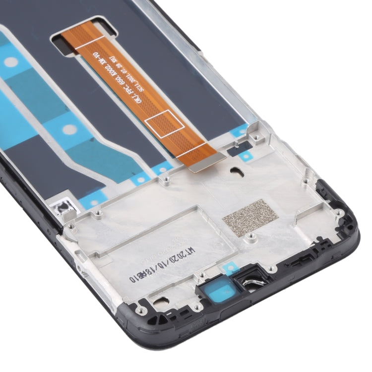 Original LCD Screen and Digitizer Full Assembly With Frame for OPPO Realme C15 RMX2180(Qualcomm Version), For OPPO Realme C15 (Qualcomm)