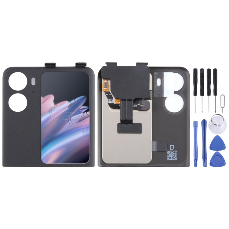 Original LCD Secondary Screen for OPPO Find N2 Flip With Digitizer Full Assembly, For OPPO Find N2 Flip (Purple), For OPPO Find N2 Flip(Secondary Screen), For OPPO Find N2 Flip (Black)