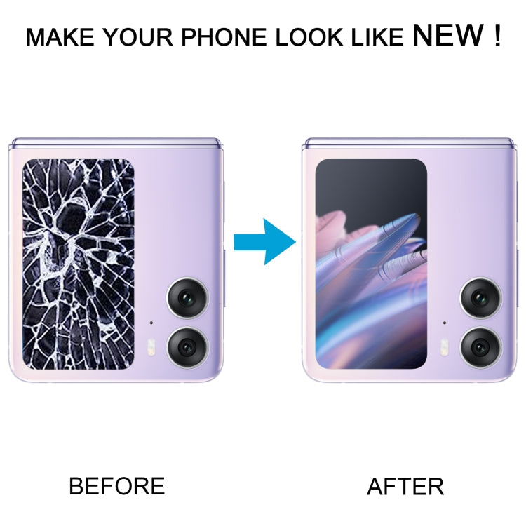 Original LCD Secondary Screen for OPPO Find N2 Flip With Digitizer Full Assembly, For OPPO Find N2 Flip (Purple), For OPPO Find N2 Flip(Secondary Screen), For OPPO Find N2 Flip (Black)